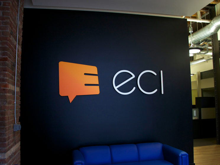 ECI: Sign installation after rebranding.