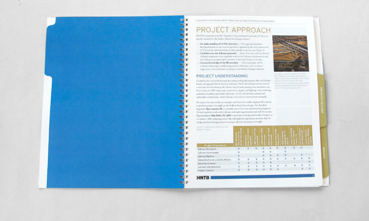 HNTB Graphic Design and Editorial Design - Project Approach Layout