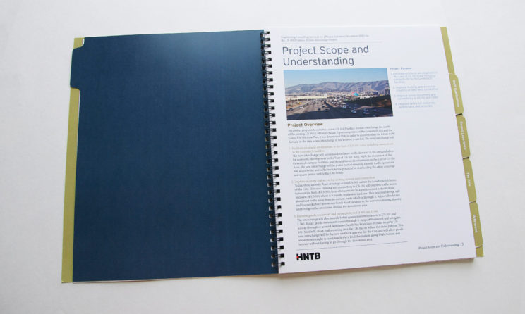 HNTB Graphic Design and Editorial Design - Project Scope Layout