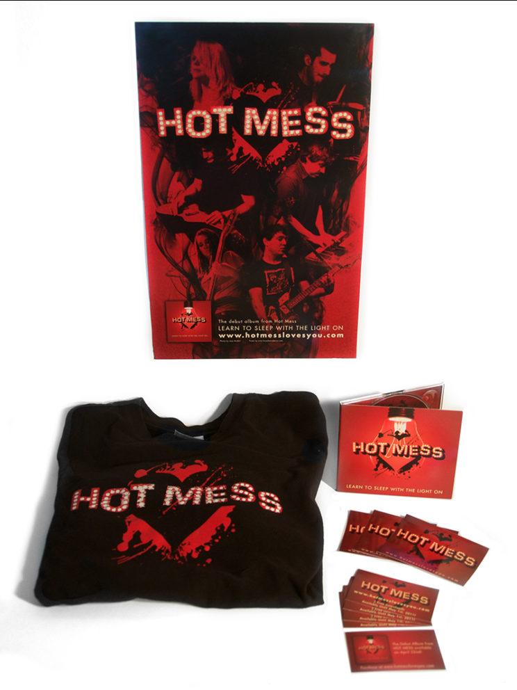 Hot Mess Promotional Poster, Tshirt, Stickers and Cards