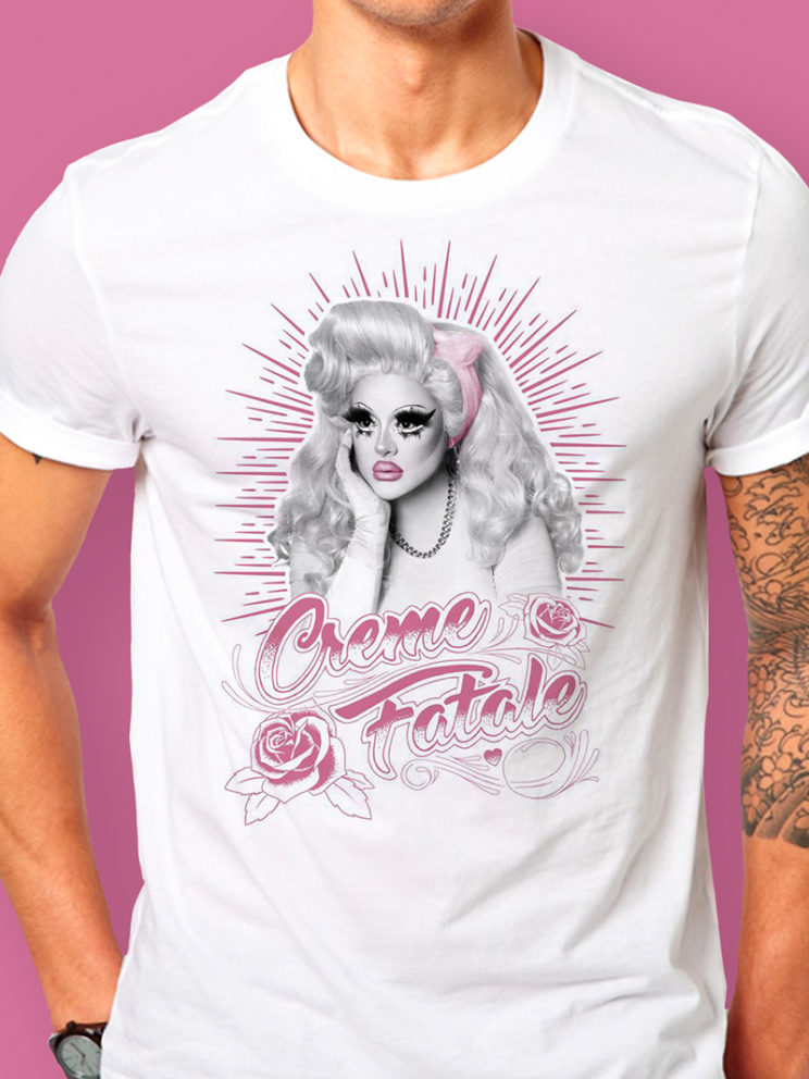 Creme Fatale Tee Collaboration with Marc Christopher and GaveGoodFace