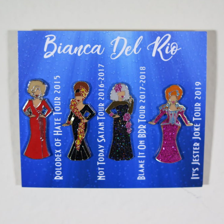 Bianca Del Rio Tour Gown Pin Set (2019)