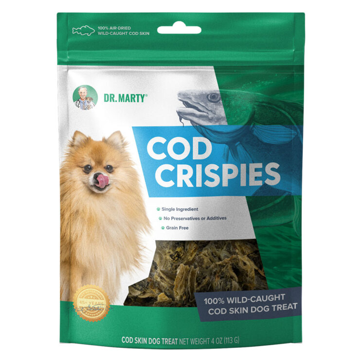 Dr. Marty Pets Cod Crispie's Single Ingredient Dog Treat