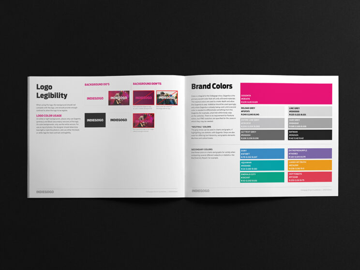 Indiegogo Internal Brand Guidelines Logo Usage and Brand Colors